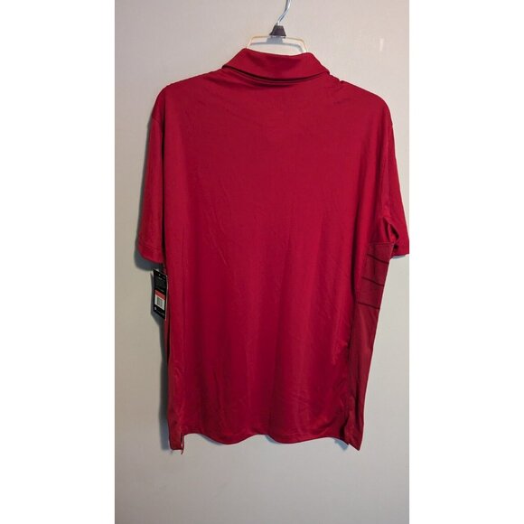 Nike Alabama Crimson Tide Football Men's Large Red Polo Short Sleeve Shirt NWT - Picture 2 of 6